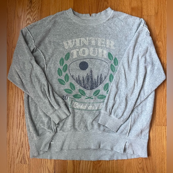 aerie Other - Aerie Gray Winter Tour Oversoze Crewneck Sweatshirt